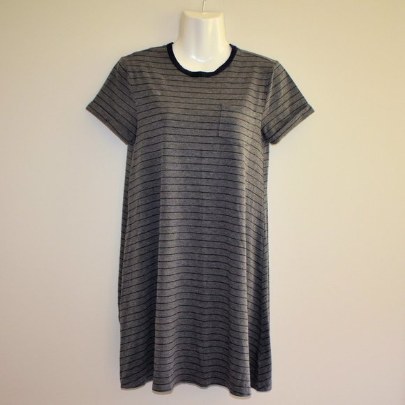 Pretty Grey & Black Dress Size S - Picture 8 of 10